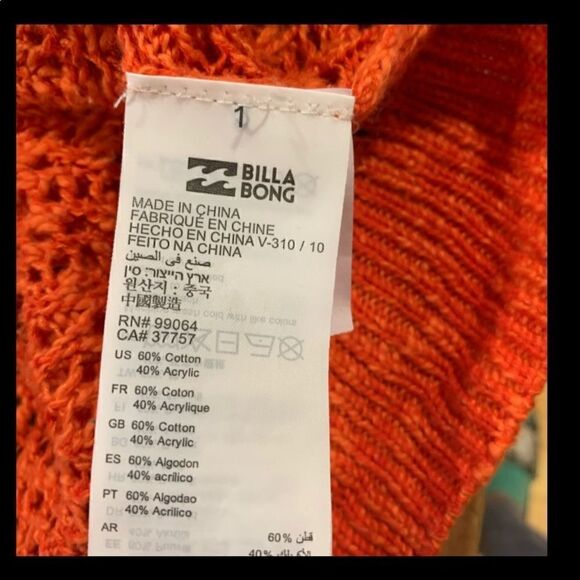 Billabong Open-Weave Surplice Sweater  - Picture 7 of 8